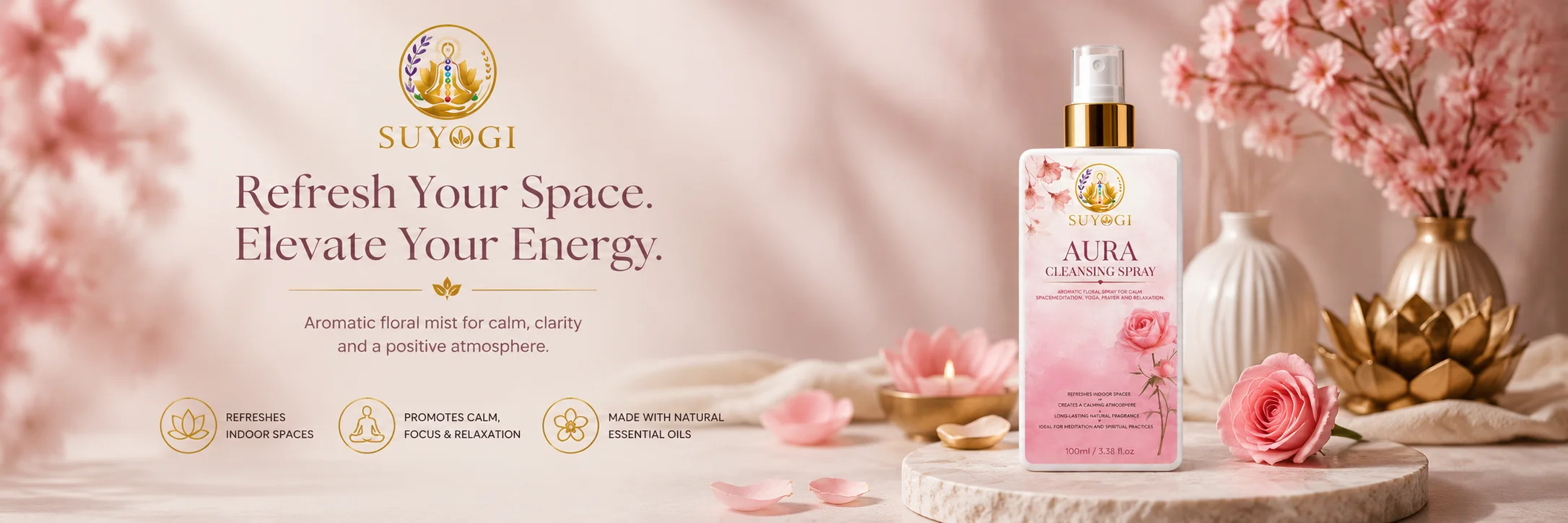 Suyogi dhoop, essential oils & aura sprays