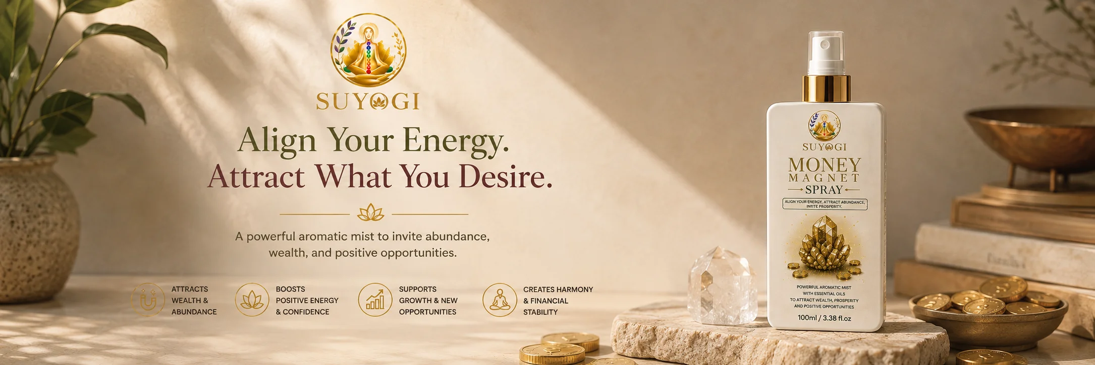 Suyogi dhoop, essential oils & aura sprays