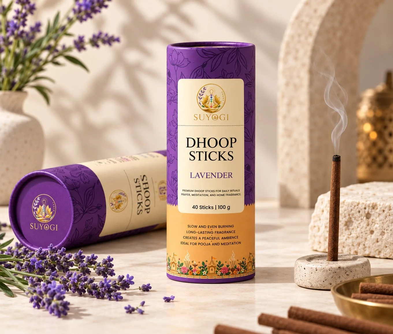 Suyogi Lavender Dhoop Sticks